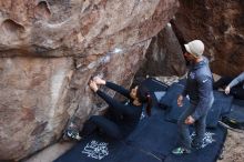 Bouldering in Hueco Tanks on 11/24/2018 with Blue Lizard Climbing and Yoga

Filename: SRM_20181124_1031250.jpg
Aperture: f/3.2
Shutter Speed: 1/250
Body: Canon EOS-1D Mark II
Lens: Canon EF 16-35mm f/2.8 L