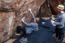 Bouldering in Hueco Tanks on 11/24/2018 with Blue Lizard Climbing and Yoga

Filename: SRM_20181124_1037130.jpg
Aperture: f/4.5
Shutter Speed: 1/250
Body: Canon EOS-1D Mark II
Lens: Canon EF 16-35mm f/2.8 L