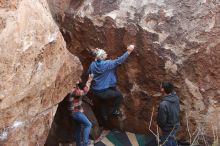 Bouldering in Hueco Tanks on 11/24/2018 with Blue Lizard Climbing and Yoga

Filename: SRM_20181124_1044170.jpg
Aperture: f/4.5
Shutter Speed: 1/250
Body: Canon EOS-1D Mark II
Lens: Canon EF 16-35mm f/2.8 L