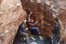 Bouldering in Hueco Tanks on 11/24/2018 with Blue Lizard Climbing and Yoga

Filename: SRM_20181124_1046130.jpg
Aperture: f/4.5
Shutter Speed: 1/250
Body: Canon EOS-1D Mark II
Lens: Canon EF 16-35mm f/2.8 L