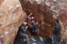 Bouldering in Hueco Tanks on 11/24/2018 with Blue Lizard Climbing and Yoga

Filename: SRM_20181124_1046140.jpg
Aperture: f/4.5
Shutter Speed: 1/250
Body: Canon EOS-1D Mark II
Lens: Canon EF 16-35mm f/2.8 L