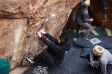 Bouldering in Hueco Tanks on 11/24/2018 with Blue Lizard Climbing and Yoga

Filename: SRM_20181124_1046220.jpg
Aperture: f/4.5
Shutter Speed: 1/250
Body: Canon EOS-1D Mark II
Lens: Canon EF 16-35mm f/2.8 L