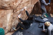 Bouldering in Hueco Tanks on 11/24/2018 with Blue Lizard Climbing and Yoga

Filename: SRM_20181124_1046240.jpg
Aperture: f/4.5
Shutter Speed: 1/250
Body: Canon EOS-1D Mark II
Lens: Canon EF 16-35mm f/2.8 L