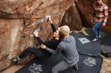 Bouldering in Hueco Tanks on 11/24/2018 with Blue Lizard Climbing and Yoga

Filename: SRM_20181124_1055151.jpg
Aperture: f/5.0
Shutter Speed: 1/250
Body: Canon EOS-1D Mark II
Lens: Canon EF 16-35mm f/2.8 L