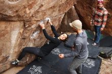 Bouldering in Hueco Tanks on 11/24/2018 with Blue Lizard Climbing and Yoga

Filename: SRM_20181124_1055190.jpg
Aperture: f/5.0
Shutter Speed: 1/250
Body: Canon EOS-1D Mark II
Lens: Canon EF 16-35mm f/2.8 L