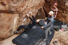 Bouldering in Hueco Tanks on 11/24/2018 with Blue Lizard Climbing and Yoga

Filename: SRM_20181124_1055200.jpg
Aperture: f/4.5
Shutter Speed: 1/250
Body: Canon EOS-1D Mark II
Lens: Canon EF 16-35mm f/2.8 L