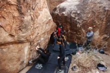 Bouldering in Hueco Tanks on 11/24/2018 with Blue Lizard Climbing and Yoga

Filename: SRM_20181124_1100270.jpg
Aperture: f/5.0
Shutter Speed: 1/200
Body: Canon EOS-1D Mark II
Lens: Canon EF 16-35mm f/2.8 L