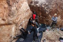 Bouldering in Hueco Tanks on 11/24/2018 with Blue Lizard Climbing and Yoga

Filename: SRM_20181124_1100310.jpg
Aperture: f/4.5
Shutter Speed: 1/200
Body: Canon EOS-1D Mark II
Lens: Canon EF 16-35mm f/2.8 L