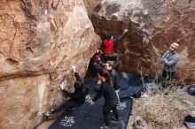 Bouldering in Hueco Tanks on 11/24/2018 with Blue Lizard Climbing and Yoga

Filename: SRM_20181124_1100330.jpg
Aperture: f/4.5
Shutter Speed: 1/200
Body: Canon EOS-1D Mark II
Lens: Canon EF 16-35mm f/2.8 L