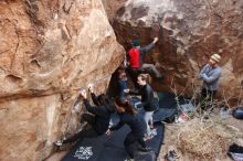 Bouldering in Hueco Tanks on 11/24/2018 with Blue Lizard Climbing and Yoga

Filename: SRM_20181124_1100360.jpg
Aperture: f/4.5
Shutter Speed: 1/200
Body: Canon EOS-1D Mark II
Lens: Canon EF 16-35mm f/2.8 L