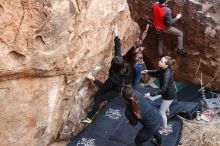 Bouldering in Hueco Tanks on 11/24/2018 with Blue Lizard Climbing and Yoga

Filename: SRM_20181124_1100400.jpg
Aperture: f/4.0
Shutter Speed: 1/200
Body: Canon EOS-1D Mark II
Lens: Canon EF 16-35mm f/2.8 L