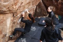 Bouldering in Hueco Tanks on 11/24/2018 with Blue Lizard Climbing and Yoga

Filename: SRM_20181124_1101460.jpg
Aperture: f/5.0
Shutter Speed: 1/200
Body: Canon EOS-1D Mark II
Lens: Canon EF 16-35mm f/2.8 L