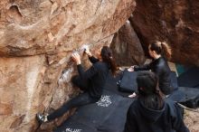 Bouldering in Hueco Tanks on 11/24/2018 with Blue Lizard Climbing and Yoga

Filename: SRM_20181124_1101490.jpg
Aperture: f/5.0
Shutter Speed: 1/200
Body: Canon EOS-1D Mark II
Lens: Canon EF 16-35mm f/2.8 L