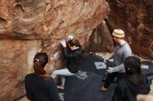 Bouldering in Hueco Tanks on 11/24/2018 with Blue Lizard Climbing and Yoga

Filename: SRM_20181124_1104260.jpg
Aperture: f/5.6
Shutter Speed: 1/200
Body: Canon EOS-1D Mark II
Lens: Canon EF 16-35mm f/2.8 L