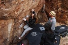 Bouldering in Hueco Tanks on 11/24/2018 with Blue Lizard Climbing and Yoga

Filename: SRM_20181124_1105590.jpg
Aperture: f/5.6
Shutter Speed: 1/200
Body: Canon EOS-1D Mark II
Lens: Canon EF 16-35mm f/2.8 L