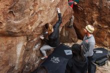 Bouldering in Hueco Tanks on 11/24/2018 with Blue Lizard Climbing and Yoga

Filename: SRM_20181124_1106010.jpg
Aperture: f/5.6
Shutter Speed: 1/200
Body: Canon EOS-1D Mark II
Lens: Canon EF 16-35mm f/2.8 L