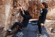 Bouldering in Hueco Tanks on 11/24/2018 with Blue Lizard Climbing and Yoga

Filename: SRM_20181124_1107180.jpg
Aperture: f/3.5
Shutter Speed: 1/200
Body: Canon EOS-1D Mark II
Lens: Canon EF 16-35mm f/2.8 L