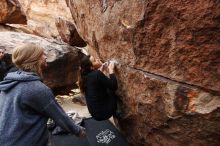 Bouldering in Hueco Tanks on 11/24/2018 with Blue Lizard Climbing and Yoga

Filename: SRM_20181124_1110200.jpg
Aperture: f/5.0
Shutter Speed: 1/250
Body: Canon EOS-1D Mark II
Lens: Canon EF 16-35mm f/2.8 L