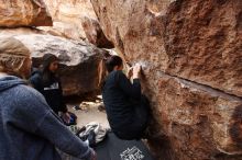 Bouldering in Hueco Tanks on 11/24/2018 with Blue Lizard Climbing and Yoga

Filename: SRM_20181124_1111070.jpg
Aperture: f/4.5
Shutter Speed: 1/250
Body: Canon EOS-1D Mark II
Lens: Canon EF 16-35mm f/2.8 L