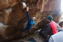 Bouldering in Hueco Tanks on 11/24/2018 with Blue Lizard Climbing and Yoga

Filename: SRM_20181124_1117110.jpg
Aperture: f/3.2
Shutter Speed: 1/250
Body: Canon EOS-1D Mark II
Lens: Canon EF 16-35mm f/2.8 L