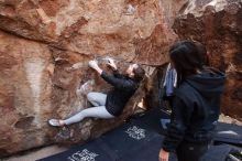 Bouldering in Hueco Tanks on 11/24/2018 with Blue Lizard Climbing and Yoga

Filename: SRM_20181124_1123190.jpg
Aperture: f/4.5
Shutter Speed: 1/250
Body: Canon EOS-1D Mark II
Lens: Canon EF 16-35mm f/2.8 L