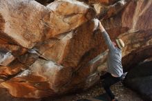 Bouldering in Hueco Tanks on 11/24/2018 with Blue Lizard Climbing and Yoga

Filename: SRM_20181124_1127361.jpg
Aperture: f/4.5
Shutter Speed: 1/250
Body: Canon EOS-1D Mark II
Lens: Canon EF 16-35mm f/2.8 L