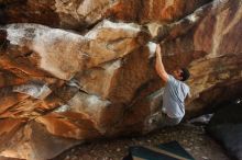 Bouldering in Hueco Tanks on 11/24/2018 with Blue Lizard Climbing and Yoga

Filename: SRM_20181124_1128040.jpg
Aperture: f/4.5
Shutter Speed: 1/250
Body: Canon EOS-1D Mark II
Lens: Canon EF 16-35mm f/2.8 L