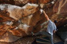 Bouldering in Hueco Tanks on 11/24/2018 with Blue Lizard Climbing and Yoga

Filename: SRM_20181124_1128042.jpg
Aperture: f/4.5
Shutter Speed: 1/250
Body: Canon EOS-1D Mark II
Lens: Canon EF 16-35mm f/2.8 L