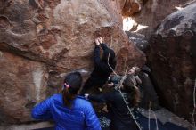 Bouldering in Hueco Tanks on 11/24/2018 with Blue Lizard Climbing and Yoga

Filename: SRM_20181124_1129491.jpg
Aperture: f/7.1
Shutter Speed: 1/250
Body: Canon EOS-1D Mark II
Lens: Canon EF 16-35mm f/2.8 L