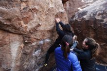 Bouldering in Hueco Tanks on 11/24/2018 with Blue Lizard Climbing and Yoga

Filename: SRM_20181124_1129500.jpg
Aperture: f/5.6
Shutter Speed: 1/250
Body: Canon EOS-1D Mark II
Lens: Canon EF 16-35mm f/2.8 L