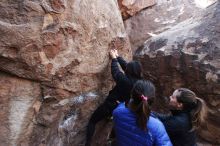 Bouldering in Hueco Tanks on 11/24/2018 with Blue Lizard Climbing and Yoga

Filename: SRM_20181124_1129501.jpg
Aperture: f/5.6
Shutter Speed: 1/250
Body: Canon EOS-1D Mark II
Lens: Canon EF 16-35mm f/2.8 L