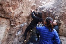 Bouldering in Hueco Tanks on 11/24/2018 with Blue Lizard Climbing and Yoga

Filename: SRM_20181124_1129511.jpg
Aperture: f/5.0
Shutter Speed: 1/250
Body: Canon EOS-1D Mark II
Lens: Canon EF 16-35mm f/2.8 L