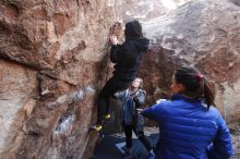 Bouldering in Hueco Tanks on 11/24/2018 with Blue Lizard Climbing and Yoga

Filename: SRM_20181124_1129551.jpg
Aperture: f/5.6
Shutter Speed: 1/250
Body: Canon EOS-1D Mark II
Lens: Canon EF 16-35mm f/2.8 L