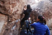 Bouldering in Hueco Tanks on 11/24/2018 with Blue Lizard Climbing and Yoga

Filename: SRM_20181124_1129560.jpg
Aperture: f/5.6
Shutter Speed: 1/250
Body: Canon EOS-1D Mark II
Lens: Canon EF 16-35mm f/2.8 L