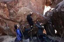 Bouldering in Hueco Tanks on 11/24/2018 with Blue Lizard Climbing and Yoga

Filename: SRM_20181124_1129590.jpg
Aperture: f/8.0
Shutter Speed: 1/250
Body: Canon EOS-1D Mark II
Lens: Canon EF 16-35mm f/2.8 L