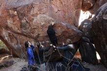 Bouldering in Hueco Tanks on 11/24/2018 with Blue Lizard Climbing and Yoga

Filename: SRM_20181124_1129592.jpg
Aperture: f/8.0
Shutter Speed: 1/250
Body: Canon EOS-1D Mark II
Lens: Canon EF 16-35mm f/2.8 L