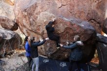 Bouldering in Hueco Tanks on 11/24/2018 with Blue Lizard Climbing and Yoga

Filename: SRM_20181124_1130032.jpg
Aperture: f/6.3
Shutter Speed: 1/250
Body: Canon EOS-1D Mark II
Lens: Canon EF 16-35mm f/2.8 L