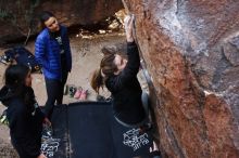 Bouldering in Hueco Tanks on 11/24/2018 with Blue Lizard Climbing and Yoga

Filename: SRM_20181124_1132331.jpg
Aperture: f/5.6
Shutter Speed: 1/250
Body: Canon EOS-1D Mark II
Lens: Canon EF 16-35mm f/2.8 L