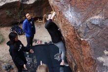 Bouldering in Hueco Tanks on 11/24/2018 with Blue Lizard Climbing and Yoga

Filename: SRM_20181124_1132380.jpg
Aperture: f/5.0
Shutter Speed: 1/250
Body: Canon EOS-1D Mark II
Lens: Canon EF 16-35mm f/2.8 L