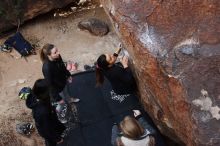 Bouldering in Hueco Tanks on 11/24/2018 with Blue Lizard Climbing and Yoga

Filename: SRM_20181124_1134581.jpg
Aperture: f/6.3
Shutter Speed: 1/250
Body: Canon EOS-1D Mark II
Lens: Canon EF 16-35mm f/2.8 L