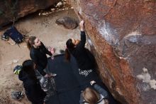 Bouldering in Hueco Tanks on 11/24/2018 with Blue Lizard Climbing and Yoga

Filename: SRM_20181124_1134590.jpg
Aperture: f/5.6
Shutter Speed: 1/250
Body: Canon EOS-1D Mark II
Lens: Canon EF 16-35mm f/2.8 L