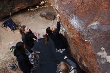 Bouldering in Hueco Tanks on 11/24/2018 with Blue Lizard Climbing and Yoga

Filename: SRM_20181124_1134591.jpg
Aperture: f/5.6
Shutter Speed: 1/250
Body: Canon EOS-1D Mark II
Lens: Canon EF 16-35mm f/2.8 L