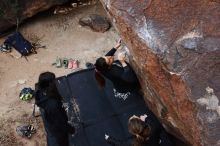 Bouldering in Hueco Tanks on 11/24/2018 with Blue Lizard Climbing and Yoga

Filename: SRM_20181124_1135360.jpg
Aperture: f/5.6
Shutter Speed: 1/250
Body: Canon EOS-1D Mark II
Lens: Canon EF 16-35mm f/2.8 L