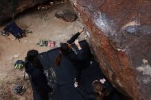 Bouldering in Hueco Tanks on 11/24/2018 with Blue Lizard Climbing and Yoga

Filename: SRM_20181124_1135362.jpg
Aperture: f/6.3
Shutter Speed: 1/250
Body: Canon EOS-1D Mark II
Lens: Canon EF 16-35mm f/2.8 L