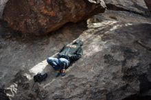 Bouldering in Hueco Tanks on 11/24/2018 with Blue Lizard Climbing and Yoga

Filename: SRM_20181124_1146010.jpg
Aperture: f/4.0
Shutter Speed: 1/1600
Body: Canon EOS-1D Mark II
Lens: Canon EF 50mm f/1.8 II