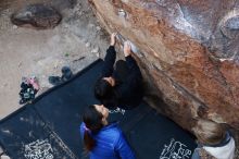 Bouldering in Hueco Tanks on 11/24/2018 with Blue Lizard Climbing and Yoga

Filename: SRM_20181124_1146491.jpg
Aperture: f/4.0
Shutter Speed: 1/250
Body: Canon EOS-1D Mark II
Lens: Canon EF 50mm f/1.8 II