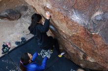 Bouldering in Hueco Tanks on 11/24/2018 with Blue Lizard Climbing and Yoga

Filename: SRM_20181124_1146530.jpg
Aperture: f/4.0
Shutter Speed: 1/250
Body: Canon EOS-1D Mark II
Lens: Canon EF 50mm f/1.8 II