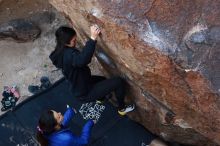 Bouldering in Hueco Tanks on 11/24/2018 with Blue Lizard Climbing and Yoga

Filename: SRM_20181124_1146541.jpg
Aperture: f/4.0
Shutter Speed: 1/320
Body: Canon EOS-1D Mark II
Lens: Canon EF 50mm f/1.8 II