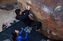 Bouldering in Hueco Tanks on 11/24/2018 with Blue Lizard Climbing and Yoga

Filename: SRM_20181124_1146561.jpg
Aperture: f/4.0
Shutter Speed: 1/320
Body: Canon EOS-1D Mark II
Lens: Canon EF 50mm f/1.8 II