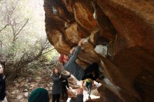 Bouldering in Hueco Tanks on 11/24/2018 with Blue Lizard Climbing and Yoga

Filename: SRM_20181124_1155270.jpg
Aperture: f/5.6
Shutter Speed: 1/250
Body: Canon EOS-1D Mark II
Lens: Canon EF 16-35mm f/2.8 L